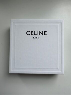 Celine White and Black Logo Presentation Box